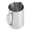 Cốc tạo bọt sữa WANYEDI, Bình tạo bọt sữa bạc 1000 ml / 34oz, Bình cà phê 304 Tay cầm tiện dụng Bình cà phê Latte Art