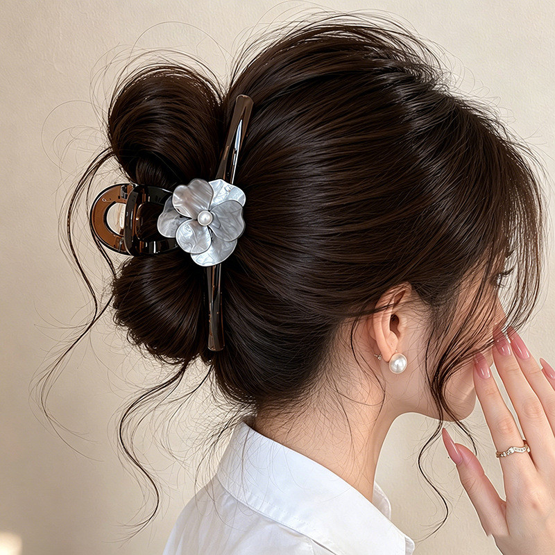 Đơn Giản Cao Cấp Retro Cánh Hoa Lấy Kẹp Nữ 2026 Phong Cách Mới Kích Thước Lớn Cua Móng Vuốt Tóc