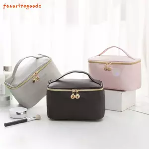 FAVORITEGOODS Túi đựng đồ trang điểm bằng da PU Túi đựng đồ vệ sinh du lịch