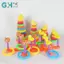 GHX 1 Bộ Động Vật Cầu Vồng Staed Nhẫn Tháp Staing Đồ Chơi Trẻ Em Montessori Đồ Chơi Trẻ Sơ Sinh Phát Triển Giáo Dục Sớm Đồ Chơi VN