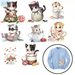 JVSUB Cat Patches A-level Sắt Dễ Thương Trên Táo