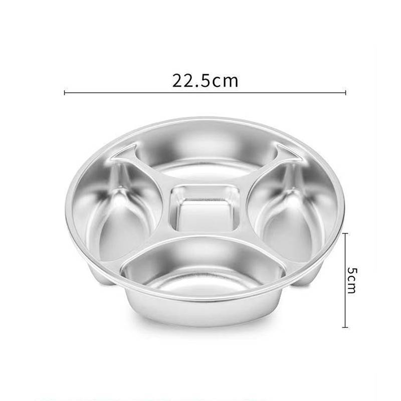 TVKR Khay chia bằng thép không gỉ Nấu ăn nhà bếp Đĩa chuẩn bị thực phẩm Tấm gia vị OIK