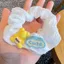 Cô Gái Ngọt Ngào Màu Vàng Scrunch Dây Buộc Tóc Gấu Hoa Dễ Thương Dây Buộc Tóc Mori Nơ Phụ Kiện Tóc Dễ Thương