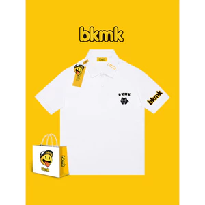 Bkmk Gió Lười Tay Ngắn Top Bé Trai Mèo In Cặp Đôi Áo Thun Cotton Mùa Hè Triều 0609