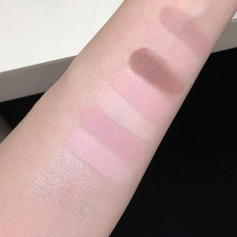 Bảng phấn mắt chín màu phong cách Hàn Quốc Tingphe|Độ bão hòa thấp, Pearlescent Matte, Phấn mắt màu đất|Thích hợp cho học sinh|Bảng phấn mắt khuyến nghị nghệ sĩ trang điểm