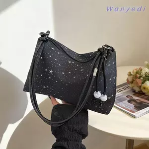 Túi Đeo Vai WANYEDI, Dây Đeo Có Thể Điều Chỉnh Dây Kéo Đóng Cửa Ví Nách, In Hình Ngôi Sao Túi Đeo Ngang Dung Tích Lớn Sử Dụng Hàng Ngày