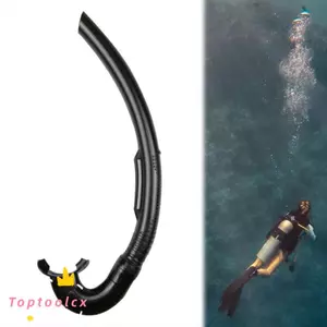 TOPTOOLCX Ống thở bơi, Ống thở lặn có thể điều chỉnh linh hoạt, Phụ kiện thiết bị lặn thở nổi PVC đầy đủ ướt dành cho người lớn Lặn