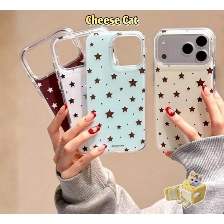 ins Ốp điện thoại hình ngôi sao chấm bi cho iPhone 14 13 12 11 15 16 17 Pro Max 17 Air Xs XR 7Plus