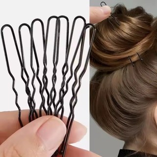 Kẹp tóc hình chữ U thời trang nữ - Kẹp tóc gợn sóng vô hình màu đen