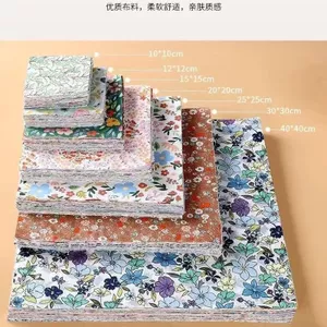 Handmade Baijia Chất Liệu Vải Đầu In Chắp Vá Mục Vụ Hoa Nguyên Chất Cotton Vải Tự Làm In Vải 6.10