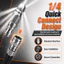 ✨Homie✨Đầu phun áp lực cao bằng thép không gỉ Nạo vét ống 1/4 Đầu nối nhanh Áp suất cao Jet Water Pipe