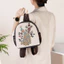Phong Cách Dân Tộc Trung Quốc Thêu Jacquard Mini Hoạt Hình Họa Tiết Voi Đỏ Ba Lô Phù Hợp Với Túi Vải Nữ Ba Lô
