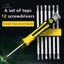 HL 12 Trong 1 ic Phillips Bộ tuốc nơ vít đa chức năng Dụng cụ bảo trì cầm tay chính xác Chữ thập Tua vít hình phẳng LMWU