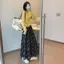 Váy hoa mùa hè mùa hè mùa hè phong cách trung dài eo cao ôm hơn Váy dài