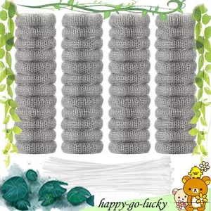 Bộ bẫy xơ vải máy giặt 48 miếng Lint Snare Lưới giặt Máy giặt Bộ lọc ống có dây buộc cáp