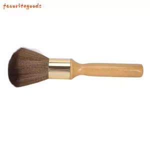FAVORITEGOODS Bàn chải tóc gãy, Tay cầm tiện dụng Bàn chải mềm Bàn chải lau bụi cổ, Dụng cụ làm tóc Di động Chuyên nghiệp Gỗ sồi Tóc cổ Khăn lau bụi Bàn chải cắt tóc Sử dụng