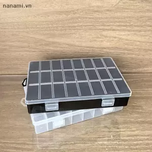 24 Lưới Nhựa Hộp Bảo Quản Trang Sức Bông Tai Hộp Đựng Hạt Vít Hộp Bảo Quản Nhà Hộp Đựng Màn Hình Hộp Đựng [VN]