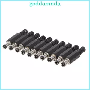GODD 10 Cái 5 5x2 5mm Nam Cho DC In-Line Cắm Ổ Cắm Jack Kết Nối Adapter Nhựa C