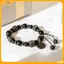 VFZ Vòng Tay Lava Vuông Núi Lửa Vòng Tay Đá Nam Mờ Hạt Thủy Tinh Có Thể Điều Chỉnh Vòng Tay Vòng Tay Vòng Tay Quyến Rũ Louislifecool