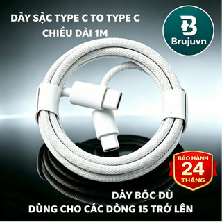 BJ Dây Thay Thế Sạc Nhanh, C-C / C-A cho iPhone Android dùng với mọi củ sạc PD/QC, không báo lỗi bền chống gãy