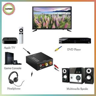 Bộ chuyển đổi âm thanh kỹ thuật số sang Analog đồng trục quang học SAFENH RCA L / R 3.5mm VN