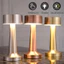 Đèn Bàn LED Hình Tạ Kim Loại, 3 Màu Ánh Sáng, Cổng Sạc USB, Thích Hợp Cho đầu Giường, Quán Cà Phê, Quán Bar