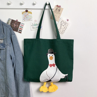 Túi tote vải vịt dung tích lớn dễ thương