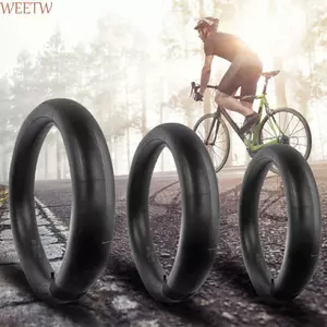 Ống xe đạp đi biển WEETW, 20x3.0 20x4.0 Ống bên trong xe đạp cao su Butyl, Phụ kiện xe đạp Lốp đen 20 / 24 / 26 Inch 24x3.0 24x4.0 Lốp xe đạp Mỡ xe trượt tuyết