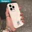 Ốp điện thoại đơn giản thẩm mỹ dễ thương Logo kỳ lạ cao cấp cho Iphone 17 16 15 14 12 13 11 Pro Max IP 7 8 Plus Iphon X XS XR Xs Max Làm dày mặt sau IP15 chống sốc