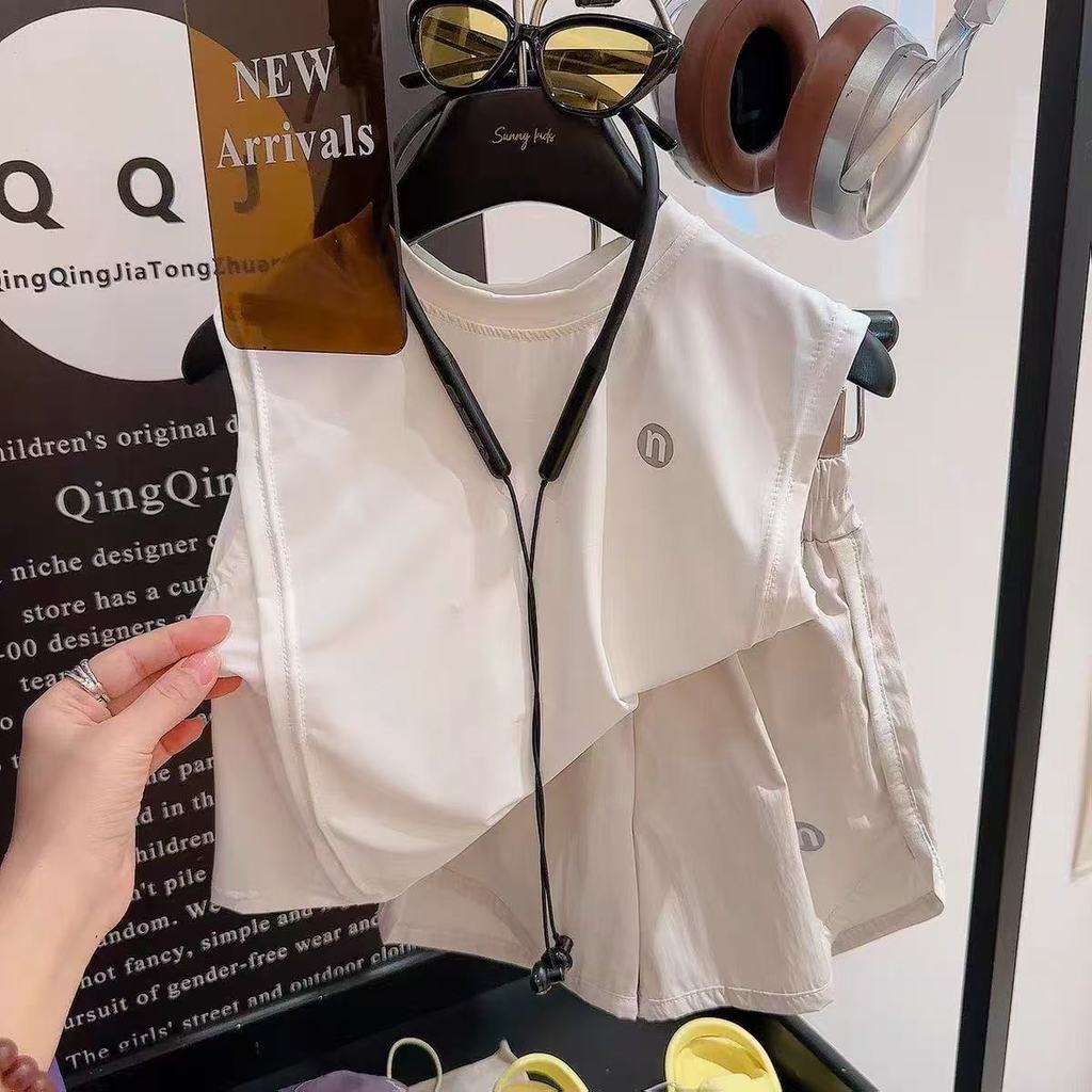 Phiên bản Hàn Quốc Bộ đồ thể thao không tay chống nắng cho trẻ em Áo Vest thông thường 80-170 RBPA