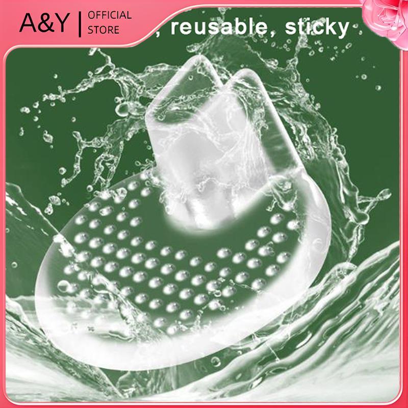 A & Y Silicone Flip Gel Đệm Miếng Lót Nhỏ Chấm Tròn Chống Trượt Flip-flops GEL Chống Trơn Trượt Trong Suốt Giày Chân Trước Miếng Dán Bảo Vệ Ngón Chân.