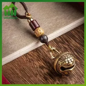 SWEET Retro Hợp Kim Chuông Xe Móc Khóa Mặt Dây Chuyền, Chuông Gió Lấp Lánh Handmade Vòng Chìa Khóa, Quà Tặng Nhỏ Sáng Tạo Cá Tính Cho Nam Và Nữ. n