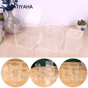 Hộp Bảo Quản CATIYAHA, Hộp Nhựa Lật Đa Kích Thước, Bảo Vệ Chống Bụi Trưng Bày Trang Sức Trong Suốt Mỹ Phẩm Bảo Quản Búp Bê