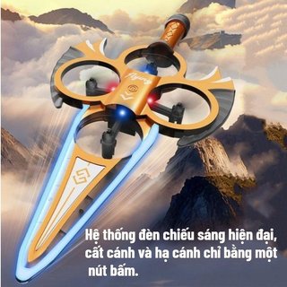 Từ Xa Bay Thanh Kiếm Đồ Chơi RC Đóng Thế Lật Bền Chống Va Đập Trẻ Em Quà Tặng Ngoài Trời Hover Spin