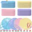 EBINLANDS 12 Cái / bộ Miếng Bọt Biển Làm Sạch, Dụng Cụ Chăm Sóc Da Trang Điểm Nén Mỹ Phẩm Puff, Miếng Lót Làm Sạch Da Mặt Chăm Sóc Da Mặt Sạch Rửa Bọt Biển Nữ