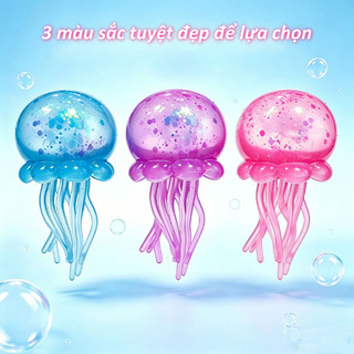 【BabyJoy】Mô hình bóp giảm căng thẳng hình thạch sứa, lấp lánh nhiều màu, phù hợp cho cả trẻ em và người lớn
