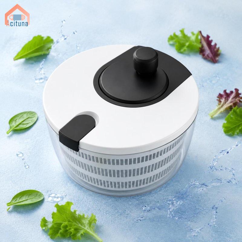 Hướng dẫn sử dụng Máy quay rau củ Vận hành bằng tay Máy sấy Salad Máy lọc rau củ Giỏ thoát nước nhà bếp để cắt Prep