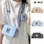 Túi đựng máy ảnh MLB Hàn Quốc Old Flower Yankees NY Full In thêu nam nữ Túi vuông nhỏ đeo chéo thông thường phù hợp