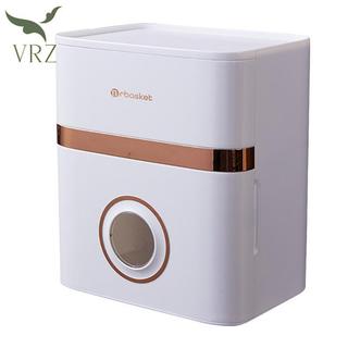 VRZ Không Đục Lỗ Ánh Sáng Sang Trọng Treo Tường Ngăn Kéo Đôi Hộp Khăn Giấy Vệ Sinh Khăn Giấy Kệ Bảo Quản Hộ Gia Đình Cuộn Hộp Giấy HOT