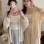 Bigapple Phong Cách Hàn Quốc Nữ Tay Dài Mỏng Chống Nắng Dệt Kim Cardigan RDG