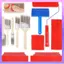 Bộ dụng cụ tạo hạt gỗ 11 chiếc, Dụng cụ vẽ tranh hạt gỗ 7 "Con lăn hạt gỗ giả để trang trí phòng tường