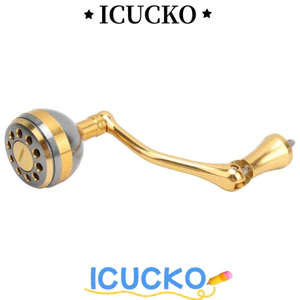 ICUCKO Câu Tay Cầm, Hợp Kim Nhôm Hai Kích Thước Cuộn Tay Cầm Chuyển Đổi, Bền Vít-In Cuộn Tay Cầm Tay Cầm Câu Cá Người Yêu