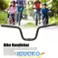 Tay lái nâng xe đạp ICUCKO, Tay lái xe đạp M bằng hợp kim nhôm 25.4X580mm, Tay lái xe đạp hình chữ U tăng chiều cao bền bỉ cho xe đạp gấp Brompton