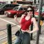 Dây chữ U Dây Camisole có miếng đệm ngực Mùa hè Phong cách mới Slim-fit Slimm
