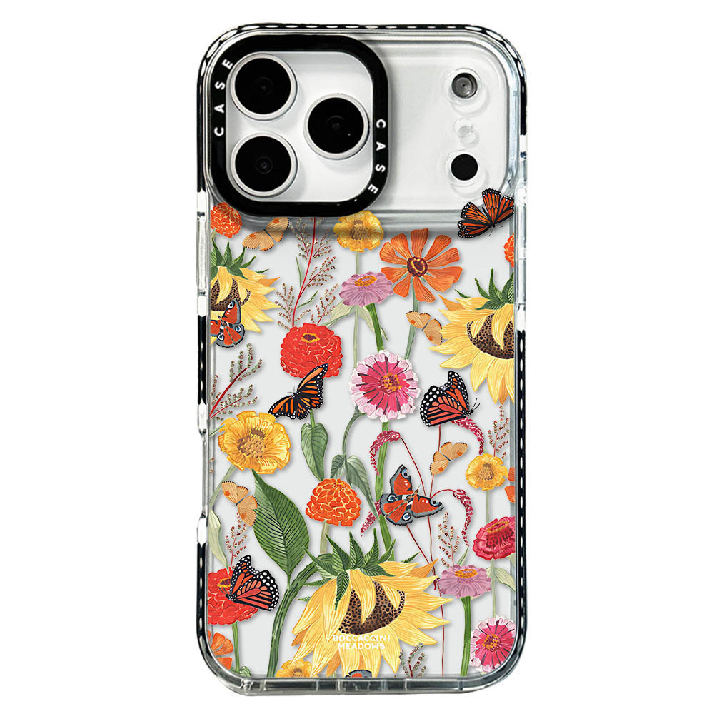 Ốp Điện Thoại Bướm Hướng Dương Cho IPhone 17 Pro Max 17Air 16 15 14 13 12 11 Vỏ Bảo Vệ Chống Sốc