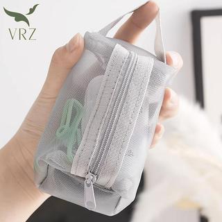 Túi lưới đựng mỹ phẩm VRZ trong suốt, túi dây kéo cho văn phòng/du lịch/vệ sinh