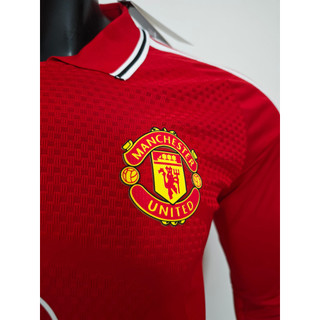 Áo đấu dài tay cầu thủ sân nhà Manchester United 2026-27 mới, Tên & Số tùy chỉnh, Vải thoáng khí cao cấp, S-3XL