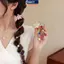Dây buộc tóc ngọc trai có độ đàn hồi cao MAKY Fancy có dây điện thoại kiểu dáng được thiết kế cho tóc nữ VN