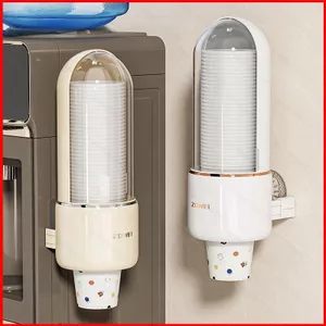 ST2 Dùng Một Lần Cốc Đựng Treo Tường Không Khoan Cốc Đựng Chống Bụi Tổ Chức Bảo Quản Cho Gia Đình TS2
