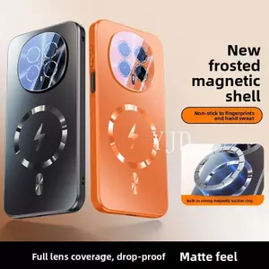 YJD Ốp Lưng Cho Honor Magic8 Pro Mẫu Mới Matte Back Panel Bảo Vệ Ống Kính Từ Tính Hút Chống Rơi Vỏ Điện Thoại